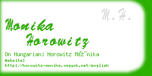 monika horowitz business card